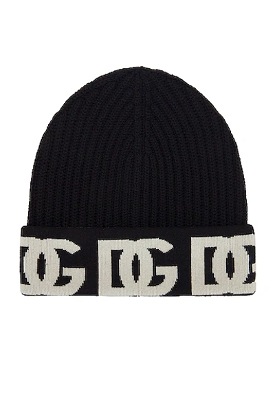 Shop Dolce & Gabbana Logo Beanie In Combined Color