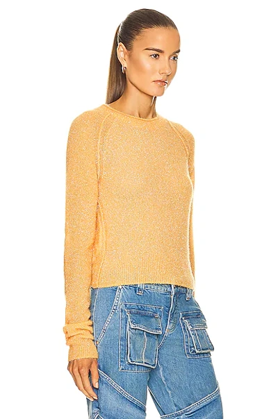 Shop Acne Studios Knit Sweater In Apricot Orange