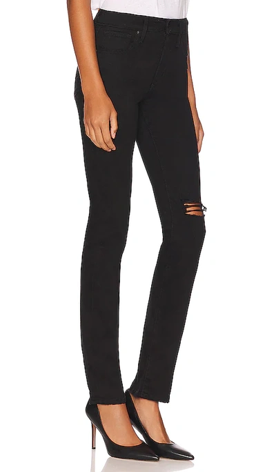 Shop Levi's 724 High Rise Straight In Black Pixel