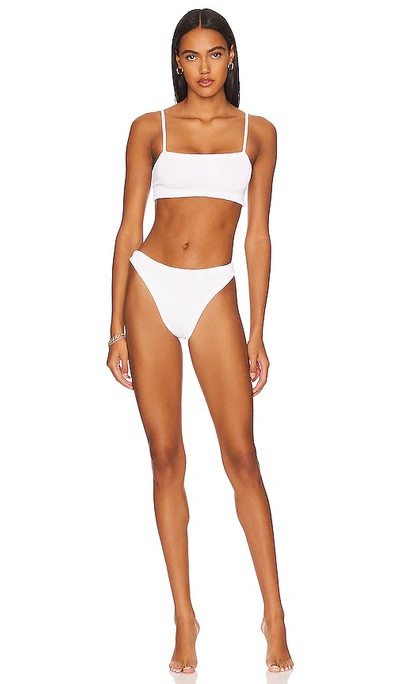 Shop Hunza G Gigi Bikini Set In White