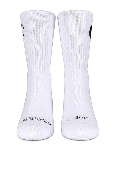 Shop Spiritual Gangster Yin Yang Sock In White & Black