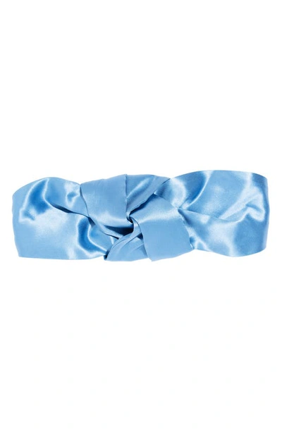 Shop L Erickson Knotted Head Wrap In Newport