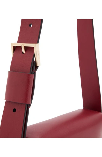 Shop Allsaints Frankie Leather Crossbody Bag In Red