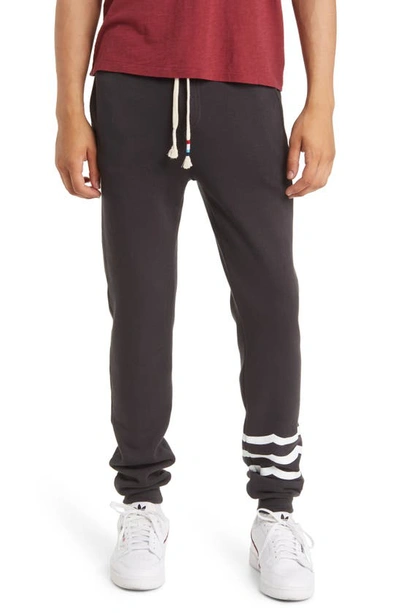 Shop Sol Angeles Essential Coastal Jogger Sweatpants In V Black