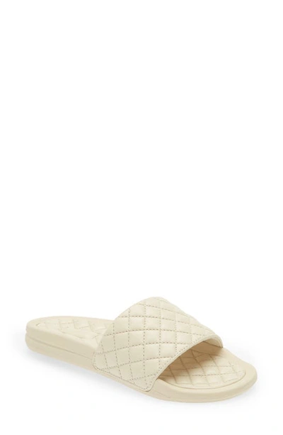 Shop Apl Athletic Propulsion Labs Lusso Quilted Slide Sandal In Parchment
