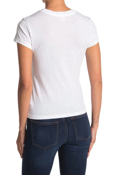 Shop Re/done 1950s Boxy Tee In Optic White
