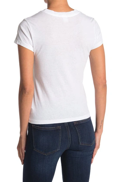 Re/done White Hanes Edition 1950s Boxy T-shirt In Optic White