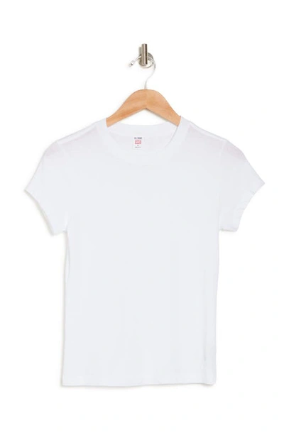 Shop Re/done 1950s Boxy Tee In Optic White