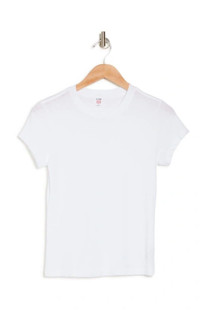 Re/done White Hanes Edition 1950s Boxy T-shirt In Optic White