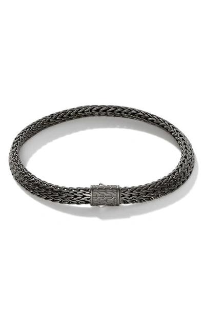 Shop John Hardy Classic Chain Flat Bracelet In Grey