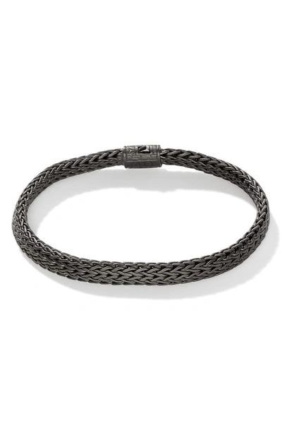 Shop John Hardy Classic Chain Flat Bracelet In Grey