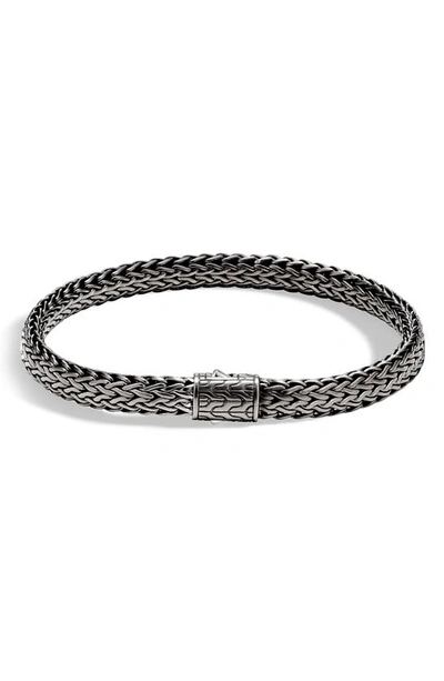 Shop John Hardy Classic Chain Flat Bracelet In Grey