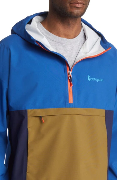 Shop Cotopaxi Cielo Water Resistant Hooded Pullover Jacket In Pacific