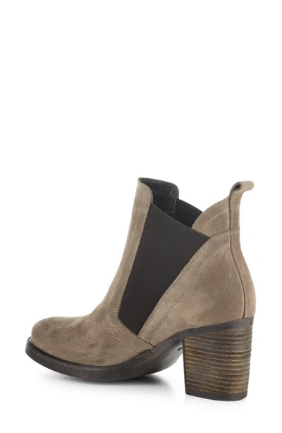 Bos. & Co. Bellini Waterproof Chelsea Boot In Taupe/ Dkbrown Suede