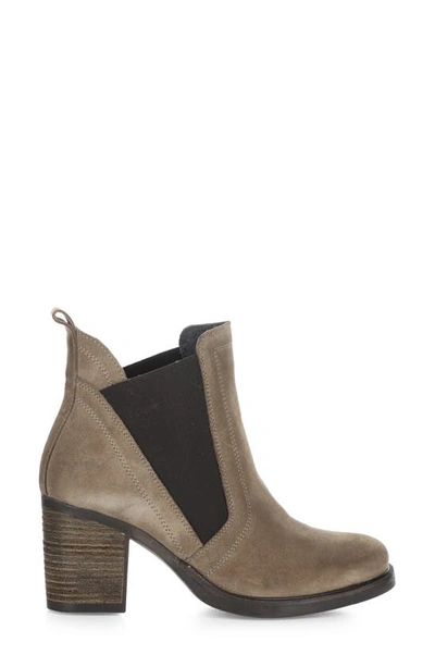 Bos. & Co. Bellini Waterproof Chelsea Boot In Taupe/ Dkbrown Suede