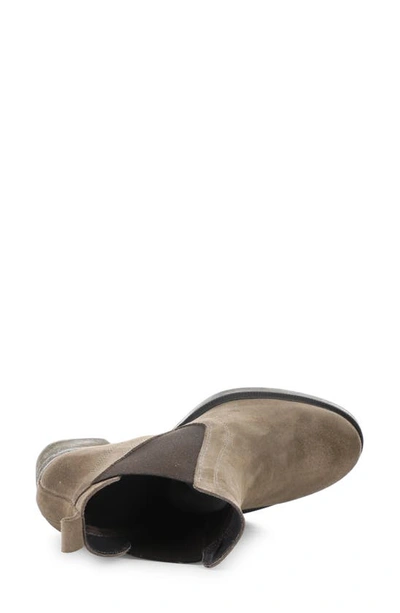 Bos. & Co. Bellini Waterproof Chelsea Boot In Taupe/ Dkbrown Suede
