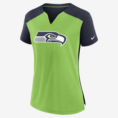 Shop Nike Women's Dri-fit Exceed (nfl Seattle Seahawks) T-shirt In Blue