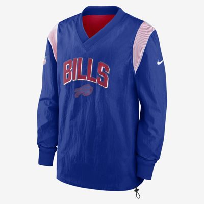 Shop Nike Men's Athletic Stack (nfl Buffalo Bills) Pullover Jacket In Blue