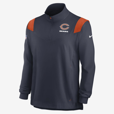 Shop Nike Men's Repel Coach (nfl Chicago Bears) 1/4-zip Jacket In Blue