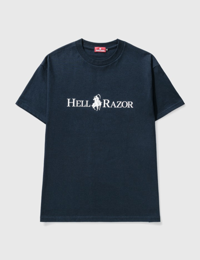 Shop Hellrazor Hellreaper T-shirt In Blue