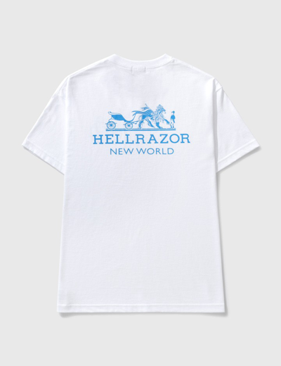 Shop Hellrazor Hellmeth T-shirt In White