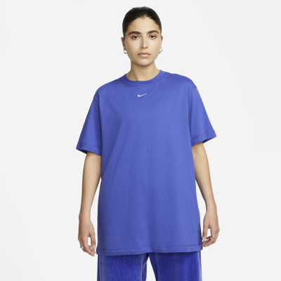 Shop Nike Women's  Sportswear Essentials T-shirt In Blue