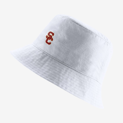 Shop Nike Unisex College (usc) Bucket Hat In White