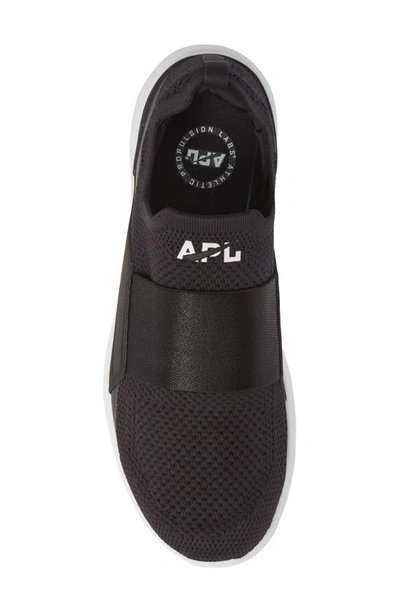 Shop Apl Athletic Propulsion Labs Techloom Bliss Knit Running Shoe In Black/ Black/ White