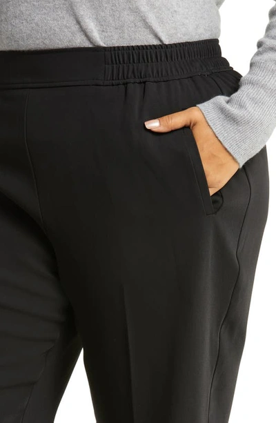 Nordstrom Straight Leg Pull-on Pants In Black