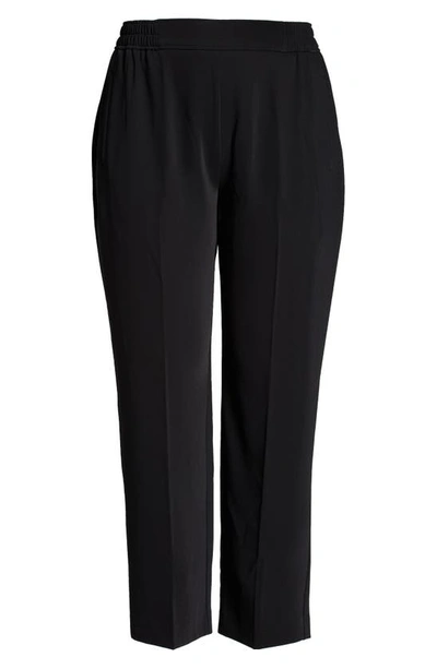 Nordstrom Straight Leg Pull-on Pants In Black