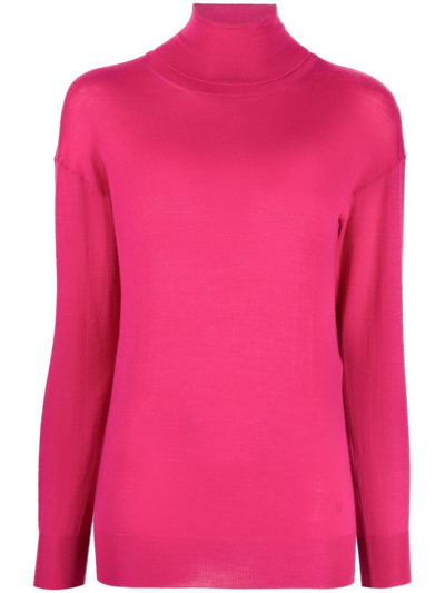 Shop Tom Ford High-neck Knitted Top In Pink