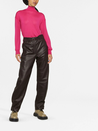Shop Tom Ford High-neck Knitted Top In Pink