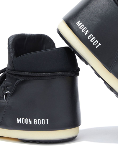 Shop Moon Boot Logo-print Padded Ankle Boots In Black