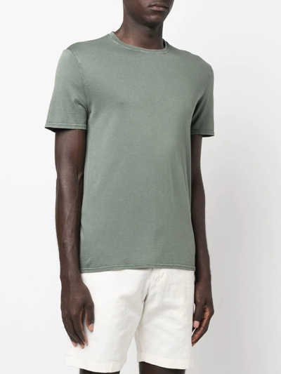 Shop Fedeli Short-sleeve Cotton T-shirt In Green