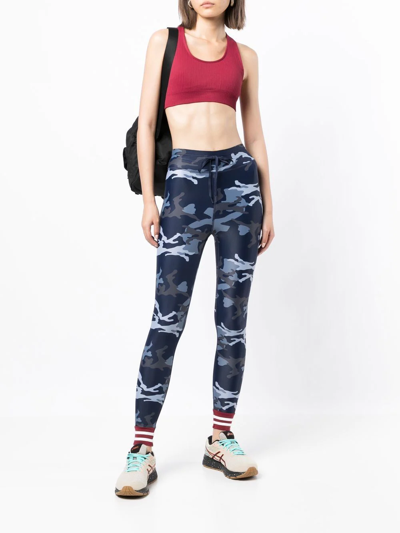 The Upside Anna Ribbed Stretch-knit Sports Bra In Red