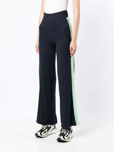 The Upside Solstice Soleil Striped Trousers In Blue