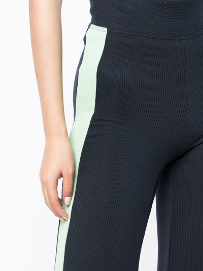 The Upside Solstice Soleil Striped Trousers In Blue