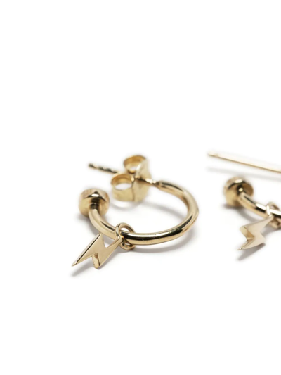 Shop Stolen Girlfriends Club Bolt Anchor 9kt Gold Earrings