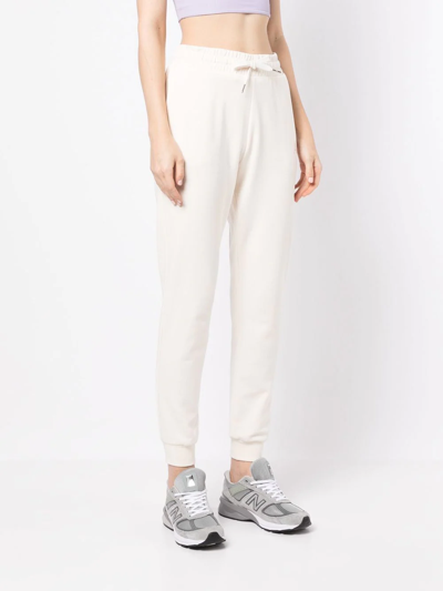 Shop Armani Exchange Drawstring Cuffed Track Pants In Nude