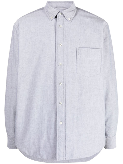 Shop Aspesi Classic Button-up Shirt In Grau