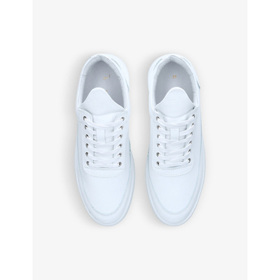 Shop Filling Pieces Low Top Ripple Leather Low-top Trainers In White