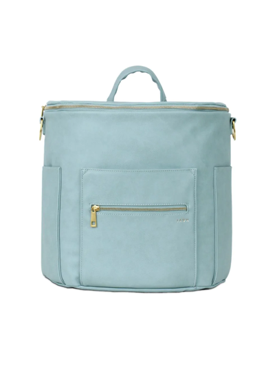 Shop Fawn Design The Original Diaper Bag In Dusty Blue