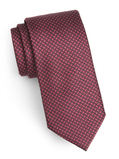 Shop Zegna Men's 100 Fili Printed Tie In Red