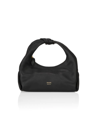 Shop Khaite Women's Beatrice Leather Hobo Bag In Black