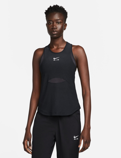 Shop Nike Air Running Tank Top Dri-fit In Black