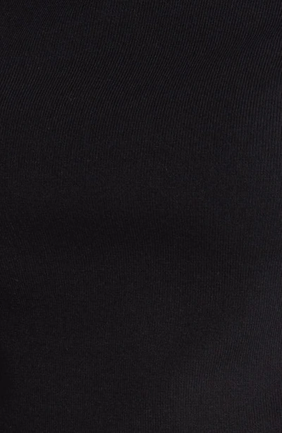 Anne Klein Petite Half-sleeve Turtleneck Sweater In Anne Black