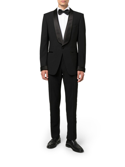 Shop Tom Ford Single-breasted Dinner Suit In Blue