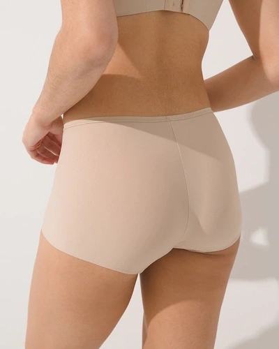 Soma Vanishing Edge Microfiber Boyshort In Light Pink