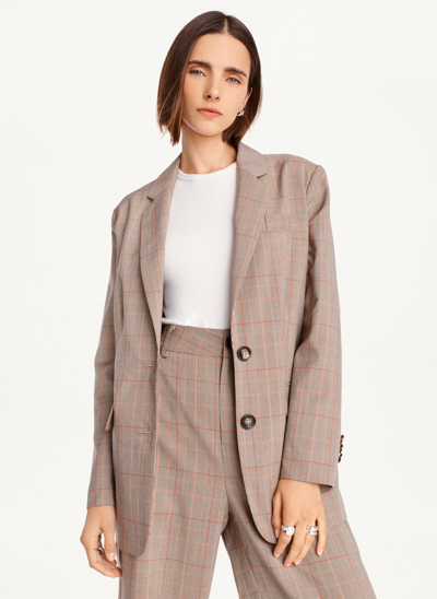 Dkny plaid clearance blazer