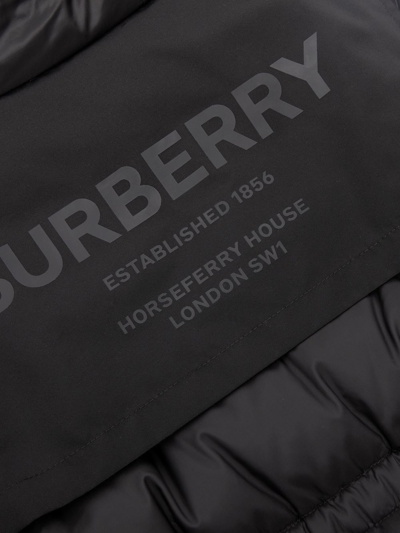 Shop Burberry Horseferry-print Puffer Coat In Black